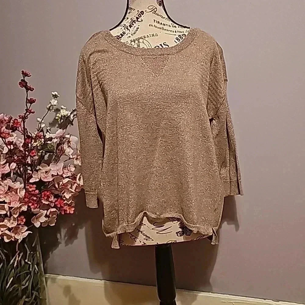 Ana Sparkle gold top - Picture 1 of 5
